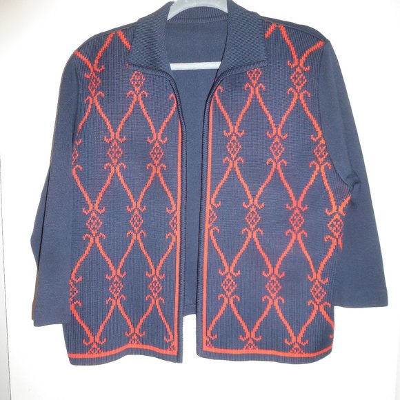 RARE Vintage ILGWU  Knitted Women’s Open front Cardigan/ Sweater Sz XL - Picture 1 of 7